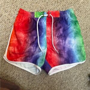 Trinity Vibrant Rainbow Athletic Shorts